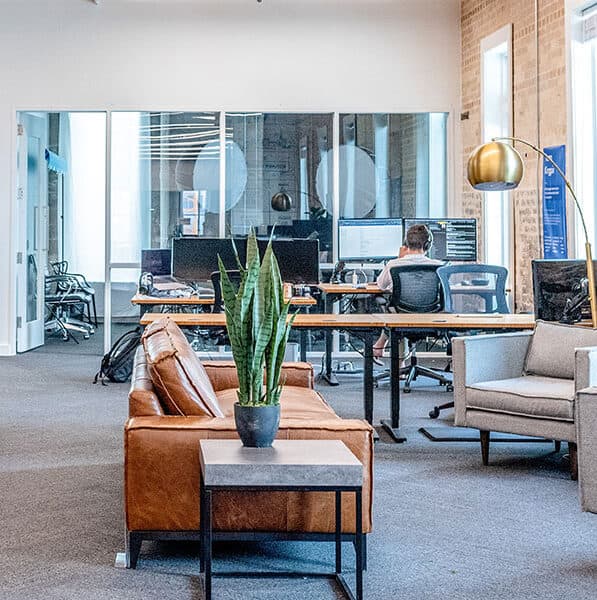 Class-A office space interior at NRS Properties, West Omaha